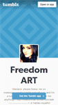 Mobile Screenshot of freedom-art.tumblr.com