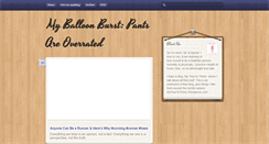Desktop Screenshot of myballoonburst.tumblr.com