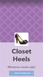 Mobile Screenshot of closetheels.tumblr.com