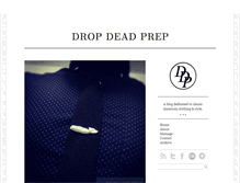 Tablet Screenshot of dropdeadprep.tumblr.com