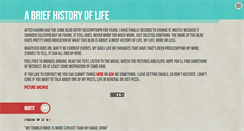 Desktop Screenshot of abriefhistoryoflife.tumblr.com