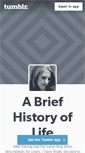 Mobile Screenshot of abriefhistoryoflife.tumblr.com