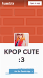 Mobile Screenshot of kpopcute.tumblr.com