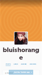 Mobile Screenshot of bluishorange.tumblr.com