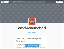Tablet Screenshot of amalacnemebed.tumblr.com