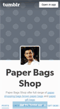 Mobile Screenshot of paperbagshop.tumblr.com
