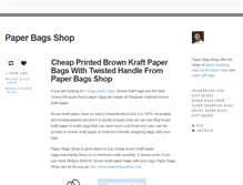 Tablet Screenshot of paperbagshop.tumblr.com