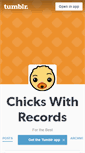 Mobile Screenshot of chickswithrecords.tumblr.com