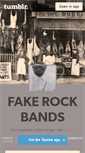 Mobile Screenshot of fakerockbands.tumblr.com