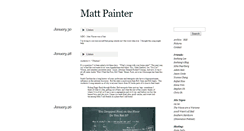Desktop Screenshot of mattpainter.tumblr.com