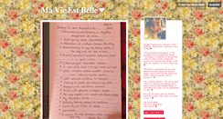 Desktop Screenshot of ma-vie-est-belle.tumblr.com