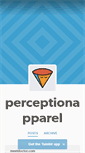 Mobile Screenshot of perceptionapparel.tumblr.com