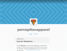 Tablet Screenshot of perceptionapparel.tumblr.com