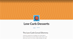 Desktop Screenshot of low-carb-desserts.tumblr.com