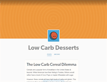 Tablet Screenshot of low-carb-desserts.tumblr.com