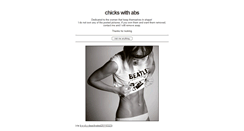 Desktop Screenshot of chickswithabs.tumblr.com