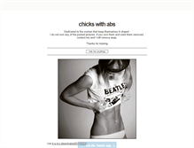 Tablet Screenshot of chickswithabs.tumblr.com