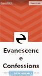 Mobile Screenshot of evanescenceconfessions.tumblr.com