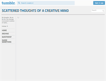 Tablet Screenshot of creativi-d.tumblr.com