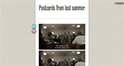 Desktop Screenshot of postcardsfromlastsummer.tumblr.com