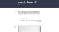 Desktop Screenshot of excessivebookshelf.tumblr.com
