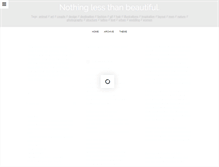 Tablet Screenshot of nothinglessthanbeautiful.tumblr.com