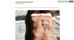 Desktop Screenshot of my42andpointless.tumblr.com