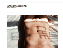 Tablet Screenshot of my42andpointless.tumblr.com