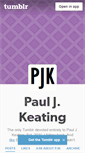 Mobile Screenshot of pauljkeating.tumblr.com