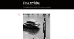 Desktop Screenshot of ilovemyleica.tumblr.com