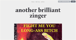 Desktop Screenshot of anotherbrilliantzinger.tumblr.com