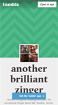 Mobile Screenshot of anotherbrilliantzinger.tumblr.com