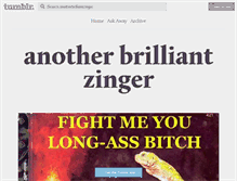 Tablet Screenshot of anotherbrilliantzinger.tumblr.com