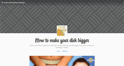 Desktop Screenshot of howtomakeyourdickbigger.tumblr.com