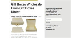 Desktop Screenshot of giftboxeswholesale.tumblr.com