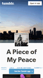 Mobile Screenshot of apieceofmypeace.tumblr.com