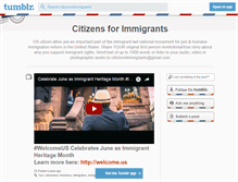 Tablet Screenshot of citizens4immigrants.tumblr.com