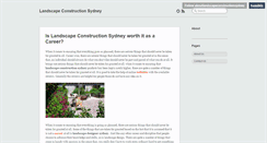 Desktop Screenshot of aboutlandscapeconstructionsydney.tumblr.com