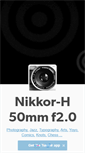 Mobile Screenshot of nikkor.tumblr.com