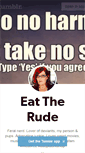 Mobile Screenshot of eattherude.tumblr.com