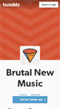 Mobile Screenshot of brutalnewmusic.tumblr.com