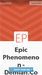 Mobile Screenshot of epicphenomenon.tumblr.com
