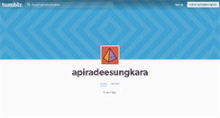 Desktop Screenshot of apiradeesungkara.tumblr.com