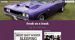 Desktop Screenshot of freakonaleash.tumblr.com