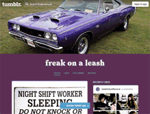 Tablet Screenshot of freakonaleash.tumblr.com