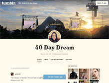 Tablet Screenshot of 40-day-dream.tumblr.com
