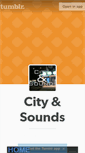 Mobile Screenshot of cityandsounds.tumblr.com