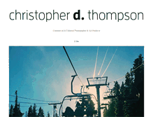 Tablet Screenshot of christopherdthompson.tumblr.com