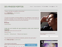 Tablet Screenshot of devaneiosmortos.tumblr.com