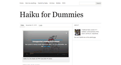 Desktop Screenshot of haikufordummies.tumblr.com